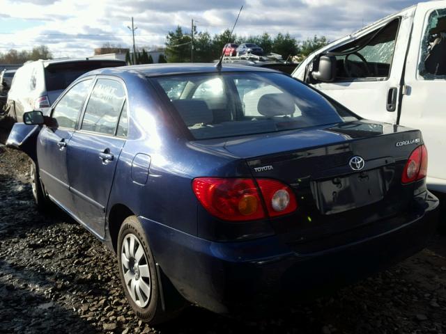 2T1BR32E24C286244 - 2004 TOYOTA COROLLA CE BLUE photo 3