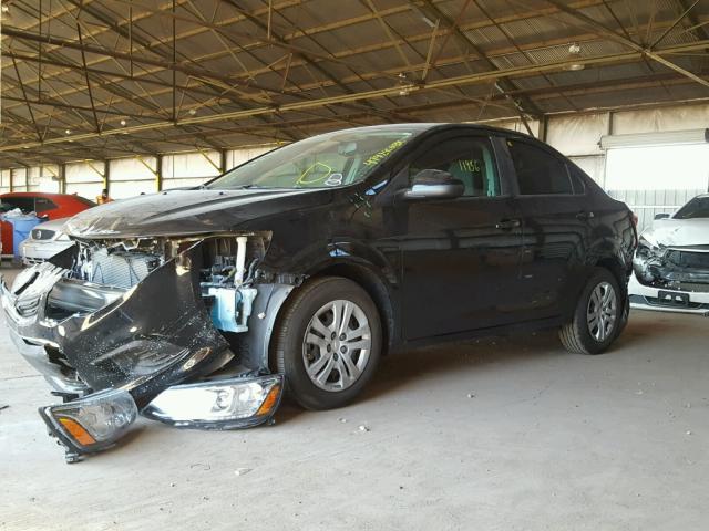 1G1JB5SH6H4159102 - 2017 CHEVROLET SONIC LS BLACK photo 2