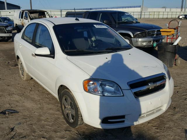 KL1TD5DE6AB091891 - 2010 CHEVROLET AVEO LS WHITE photo 1