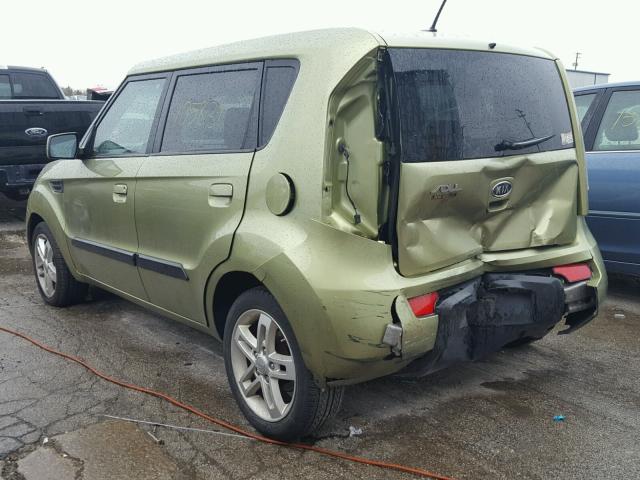 KNDJT2A2XA7146342 - 2010 KIA SOUL GREEN photo 3