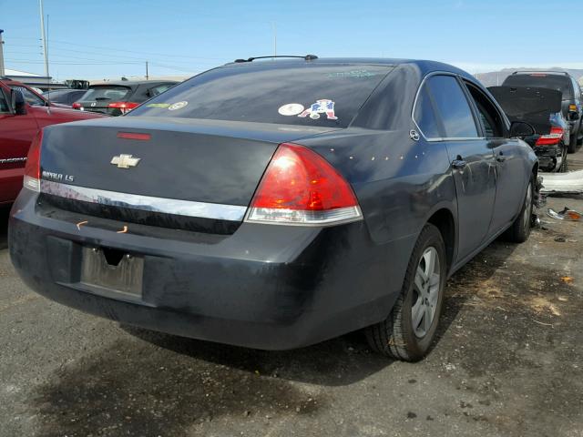 2G1WB58N281251287 - 2008 CHEVROLET IMPALA LS BLACK photo 4