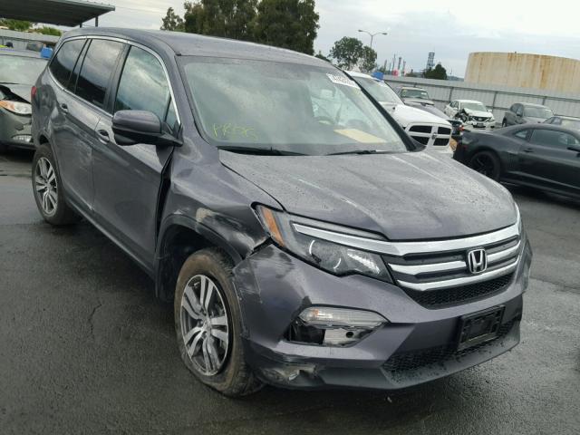 5FNYF6H32GB036268 - 2016 HONDA PILOT EX GRAY photo 1