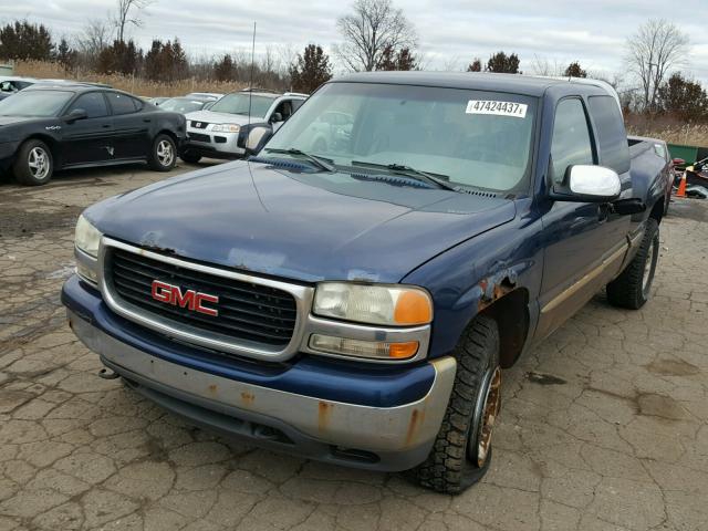 2GTEK19T7X1547543 - 1999 GMC NEW SIERRA BLUE photo 2