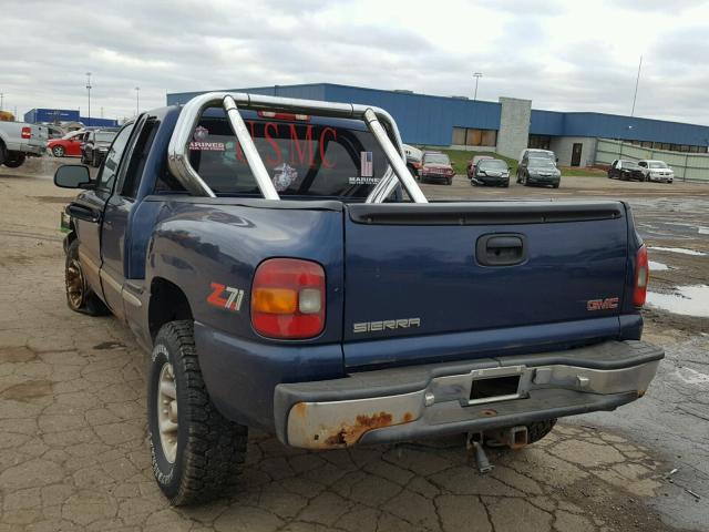 2GTEK19T7X1547543 - 1999 GMC NEW SIERRA BLUE photo 3