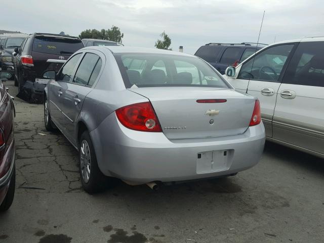 1G1AD5F59A7161358 - 2010 CHEVROLET COBALT 1LT SILVER photo 3