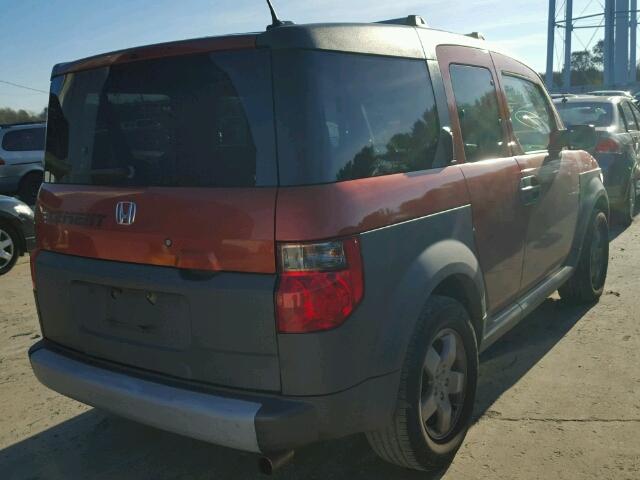 5J6YH28665L019913 - 2005 HONDA ELEMENT EX ORANGE photo 4