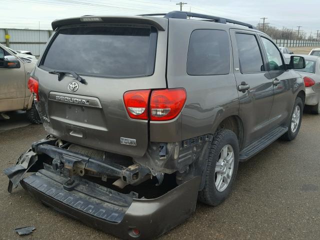 5TDBY64A68S021869 - 2008 TOYOTA SEQUOIA SR GOLD photo 4