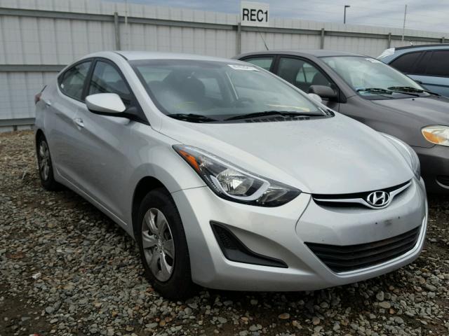 5NPDH4AEXGH717921 - 2016 HYUNDAI ELANTRA SE SILVER photo 1