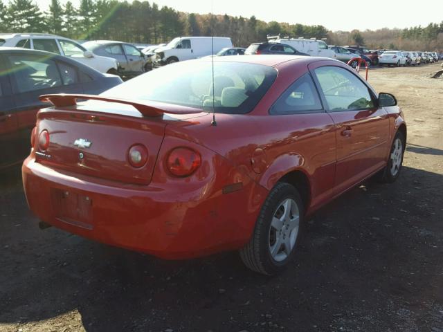 1G1AK15F567737575 - 2006 CHEVROLET COBALT LS RED photo 4