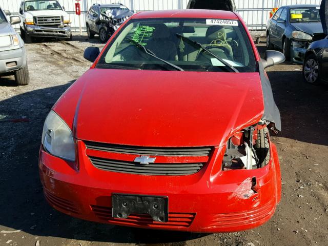 1G1AK15F567737575 - 2006 CHEVROLET COBALT LS RED photo 9