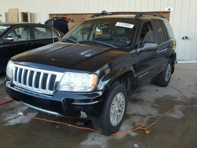 1J4GX58S64C231867 - 2004 JEEP GRAND CHER BLACK photo 2