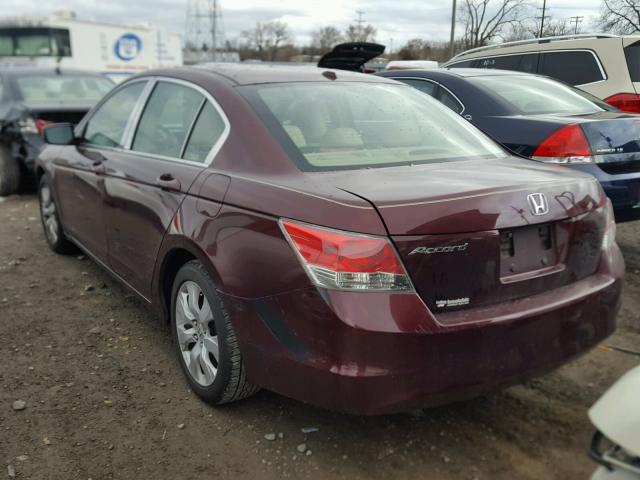 1HGCP26819A043563 - 2009 HONDA ACCORD EXL MAROON photo 3