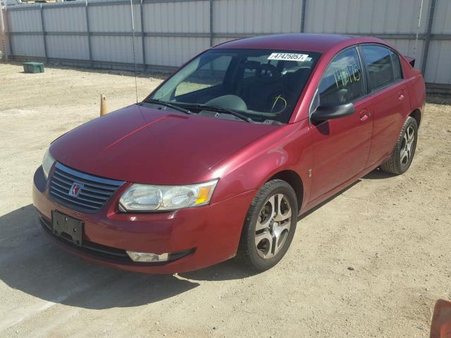 1G8AL54F65Z159643 - 2005 SATURN ION LEVEL RED photo 2