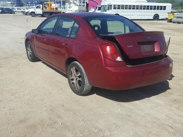 1G8AL54F65Z159643 - 2005 SATURN ION LEVEL RED photo 3