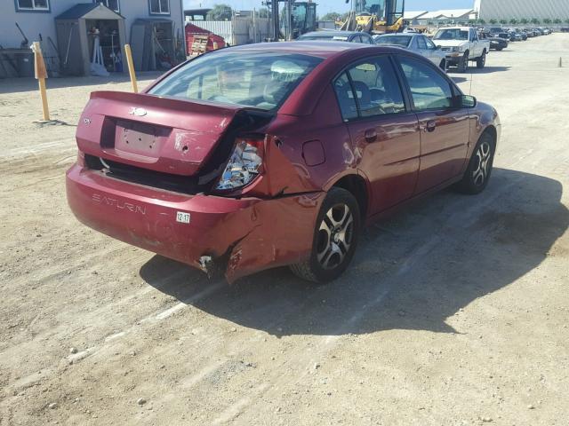 1G8AL54F65Z159643 - 2005 SATURN ION LEVEL RED photo 4