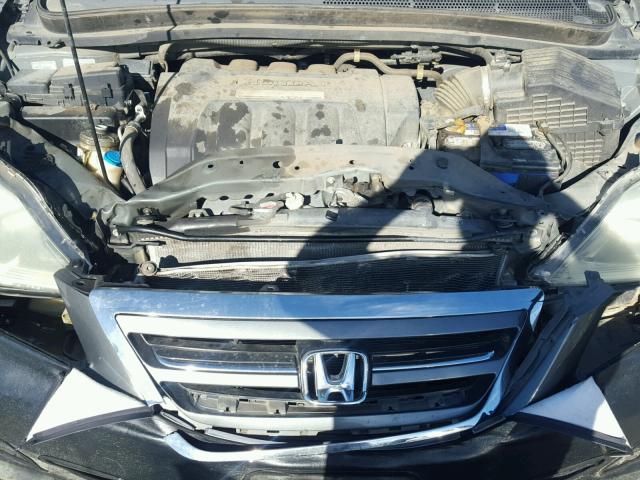 5FNRL38737B433681 - 2007 HONDA ODYSSEY EX BLUE photo 7