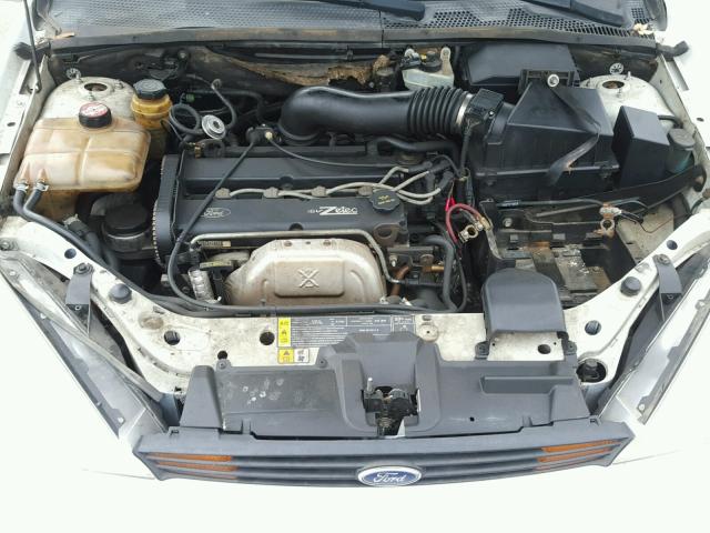 1FAHP38351W228627 - 2001 FORD FOCUS ZTS WHITE photo 7