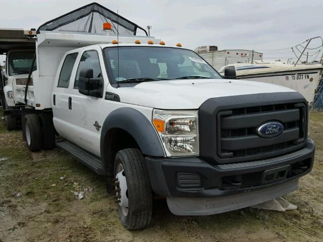 1FD0W4GT3DEB31496 - 2013 FORD F450 SUPER WHITE photo 1