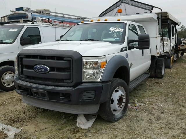 1FD0W4GT3DEB31496 - 2013 FORD F450 SUPER WHITE photo 2