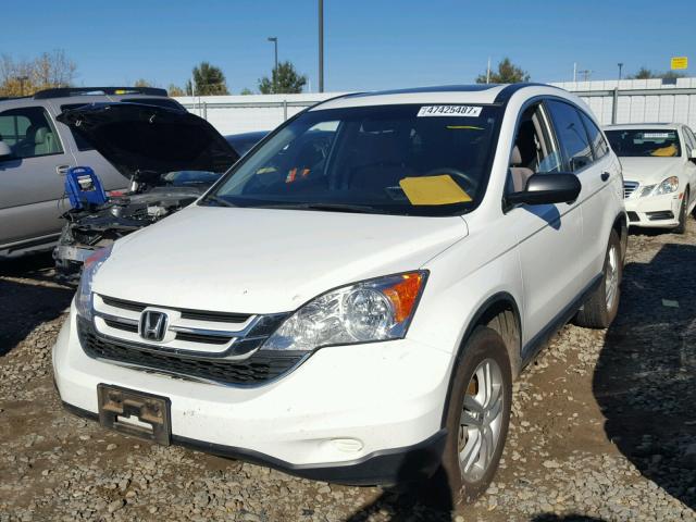 JHLRE4H55BC008180 - 2011 HONDA CR-V EX WHITE photo 2