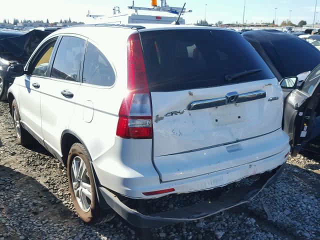 JHLRE4H55BC008180 - 2011 HONDA CR-V EX WHITE photo 3