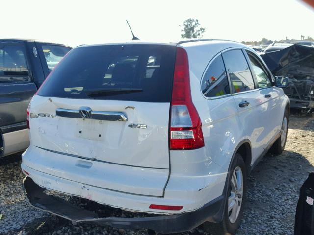 JHLRE4H55BC008180 - 2011 HONDA CR-V EX WHITE photo 4