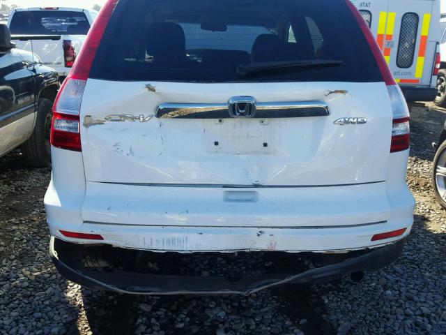 JHLRE4H55BC008180 - 2011 HONDA CR-V EX WHITE photo 9