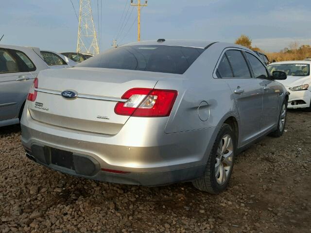 1FAHP2EWXAG148081 - 2010 FORD TAURUS SEL SILVER photo 4