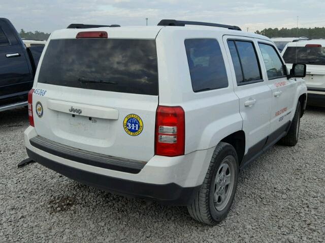 1C4NJPBA7GD740522 - 2016 JEEP PATRIOT SP WHITE photo 4