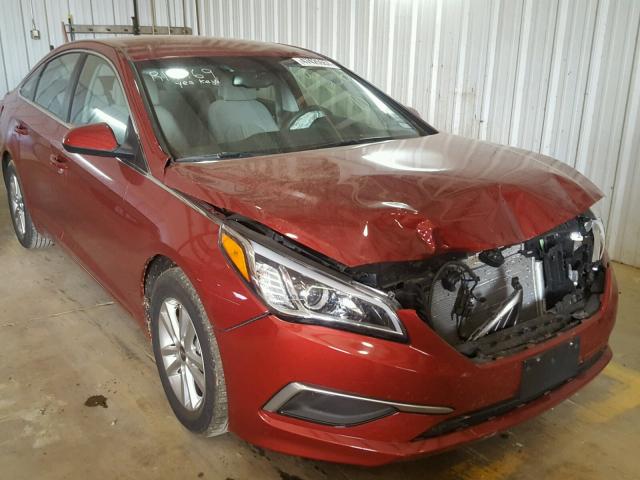 5NPE24AF2GH359356 - 2016 HYUNDAI SONATA SE MAROON photo 1