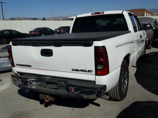 1GCEC19V55Z123281 - 2005 CHEVROLET SILVERADO WHITE photo 4