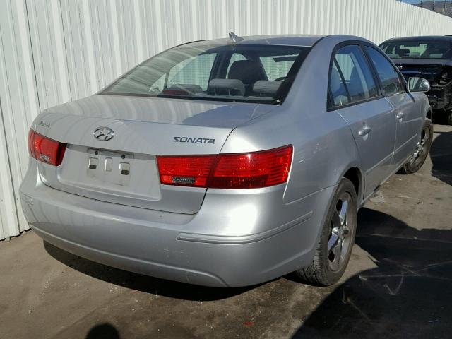 5NPET46C39H481514 - 2009 HYUNDAI SONATA GLS SILVER photo 4