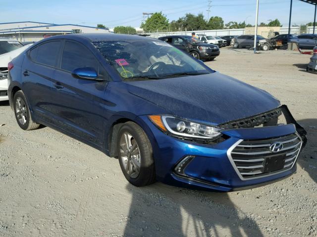 5NPD84LFXHH062750 - 2017 HYUNDAI ELANTRA SE BLUE photo 1