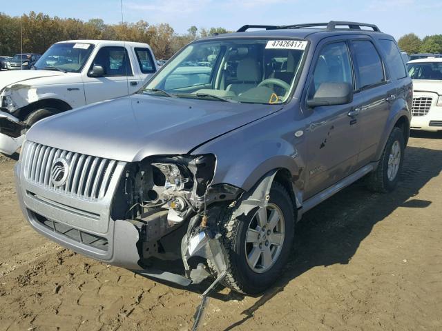 4M2CU81138KJ11515 - 2008 MERCURY MARINER SILVER photo 2