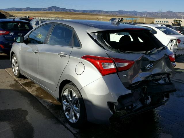 KMHD35LH3EU174339 - 2014 HYUNDAI ELANTRA GT GRAY photo 3