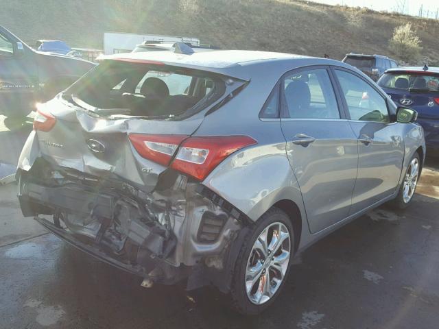 KMHD35LH3EU174339 - 2014 HYUNDAI ELANTRA GT GRAY photo 4