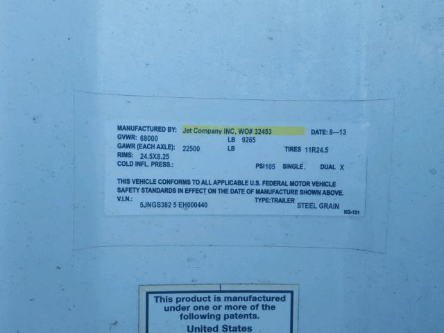 5JNGS3825EH000440 - 2014 ALLOY TRAILER TRAILER WHITE photo 10