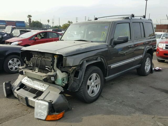 1J8HH58NX6C296072 - 2006 JEEP COMMANDER BLACK photo 2