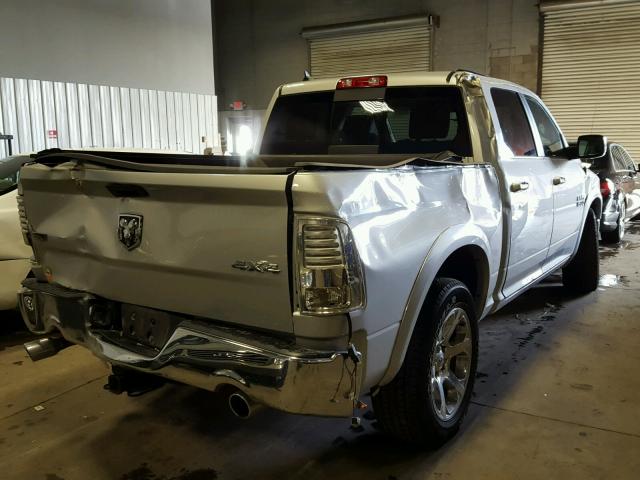 1C6RR7NT2FS627389 - 2015 RAM 1500 LARAM SILVER photo 4