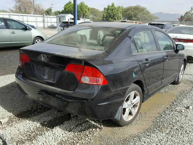 JHMFA16827S008284 - 2007 HONDA CIVIC EX BLACK photo 4