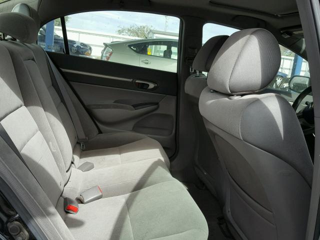 JHMFA16827S008284 - 2007 HONDA CIVIC EX BLACK photo 6