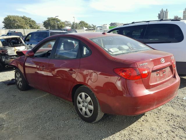 KMHDU46D58U299248 - 2008 HYUNDAI ELANTRA GL RED photo 3