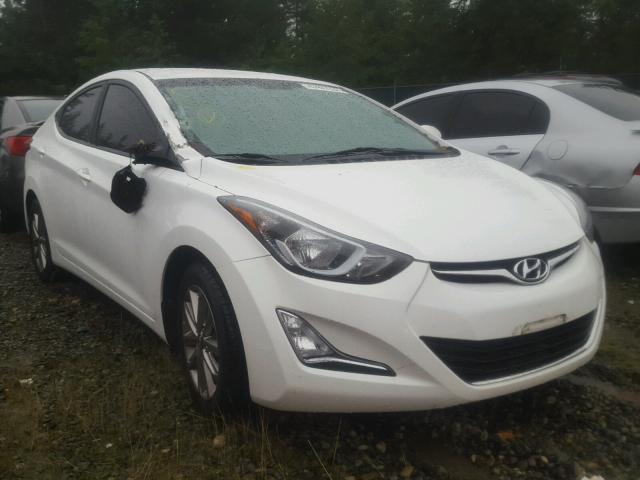 5NPDH4AE2EH516978 - 2014 HYUNDAI ELANTRA SE WHITE photo 1