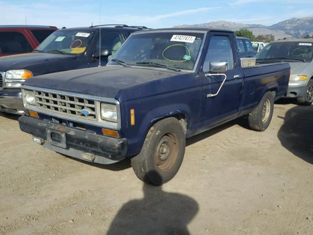 1FTBR10A5GUC91398 - 1986 FORD RANGER BLUE photo 2