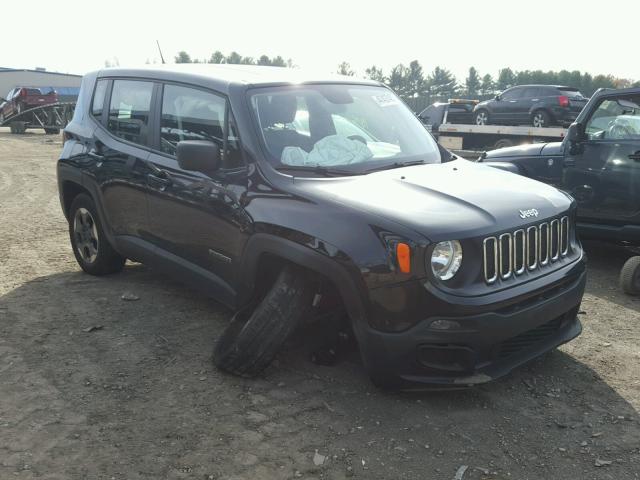 ZACCJBAT8GPD06303 - 2016 JEEP RENEGADE S BLACK photo 1