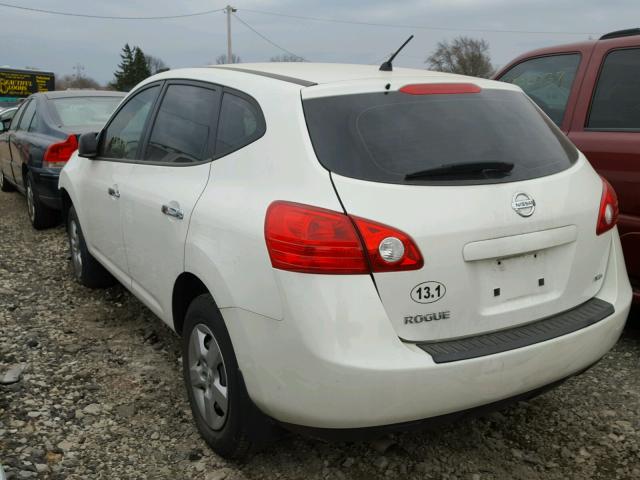 JN8AS5MV0AW111376 - 2010 NISSAN ROGUE S WHITE photo 3