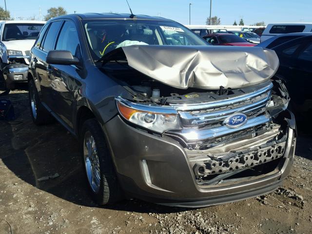 2FMDK3KC5DBA14299 - 2013 FORD EDGE LIMIT GRAY photo 1