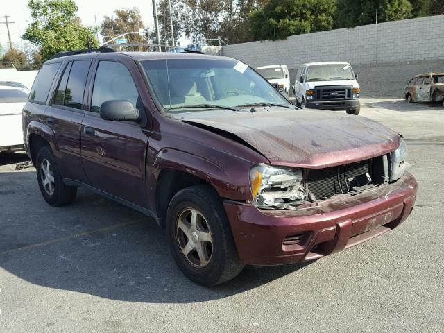 1GNDS13S362250108 - 2006 CHEVROLET TRAILBLAZE MAROON photo 1