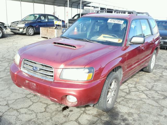 JF1SG69614H722878 - 2004 SUBARU FORESTER 2 RED photo 2