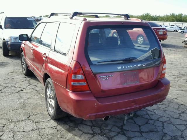 JF1SG69614H722878 - 2004 SUBARU FORESTER 2 RED photo 3